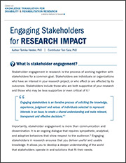 Engaging stakeholders for research impact