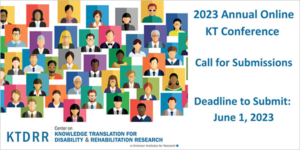 2023 Annual KT Conference Call for Submissions. Deadline to Submit: June 1, 2023